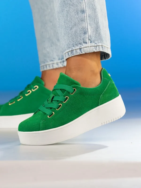 Roberto Rosso Sneakers>Avanti Green Suede