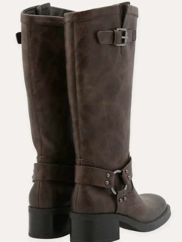 Roberto Rosso Skoletter Og Boots>Camperos High Bikerboot Brown