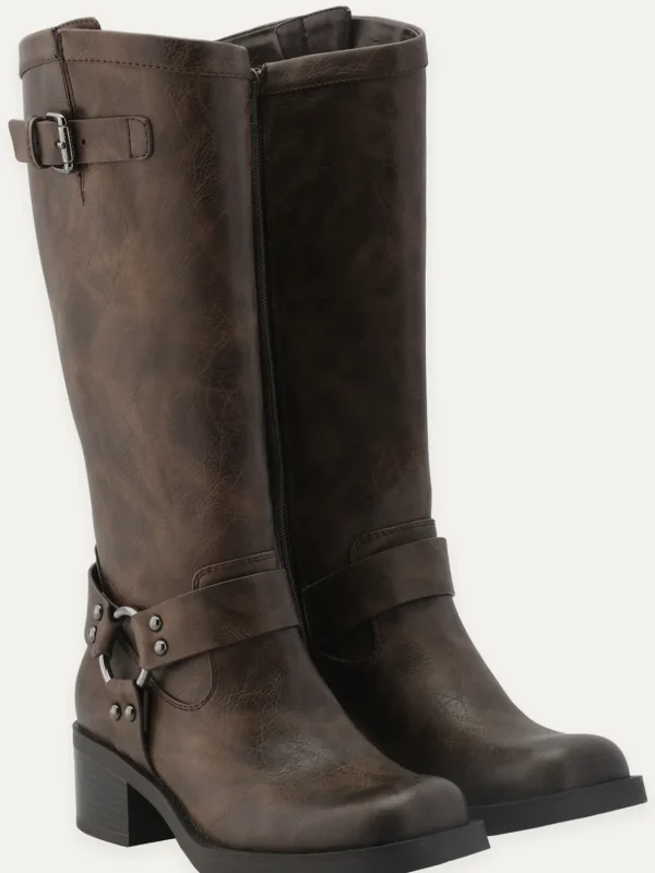 Roberto Rosso Skoletter Og Boots>Camperos High Bikerboot Brown