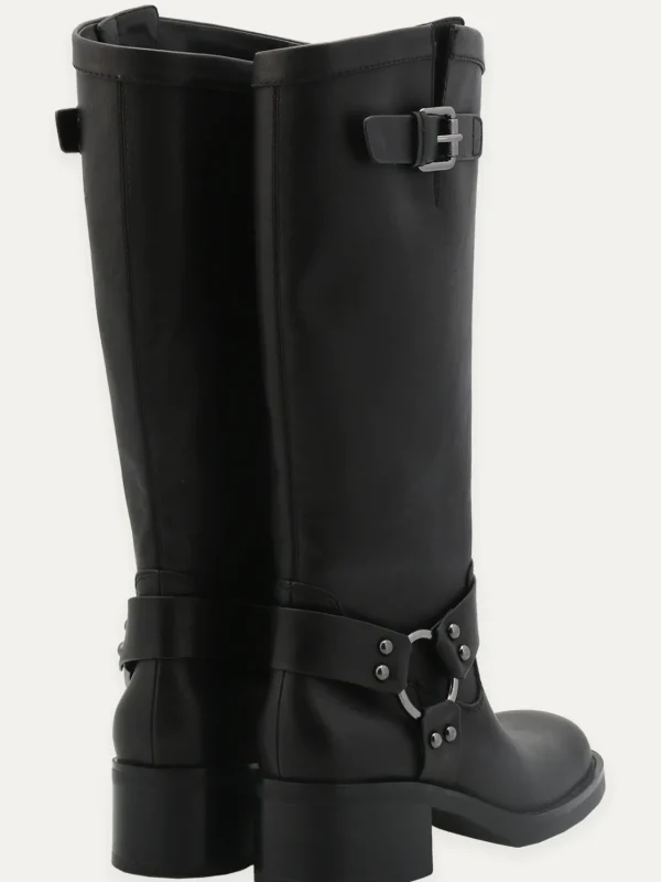 Roberto Rosso Skoletter Og Boots>Camperos High Bikerboot Black