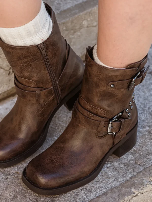 Roberto Rosso Skoletter Og Boots>Camperos Low Bikerboot Brown