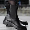 Roberto Rosso Skoletter Og Boots>Castro Leather Chelsea Black