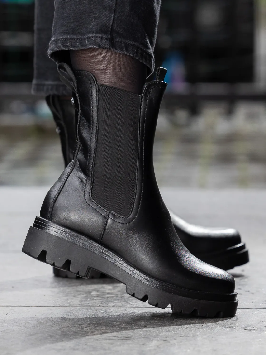 castro_leather_chelsea_bl_0.webp Roberto Rosso Skoletter Og Boots>Castro Leather Chelsea Black