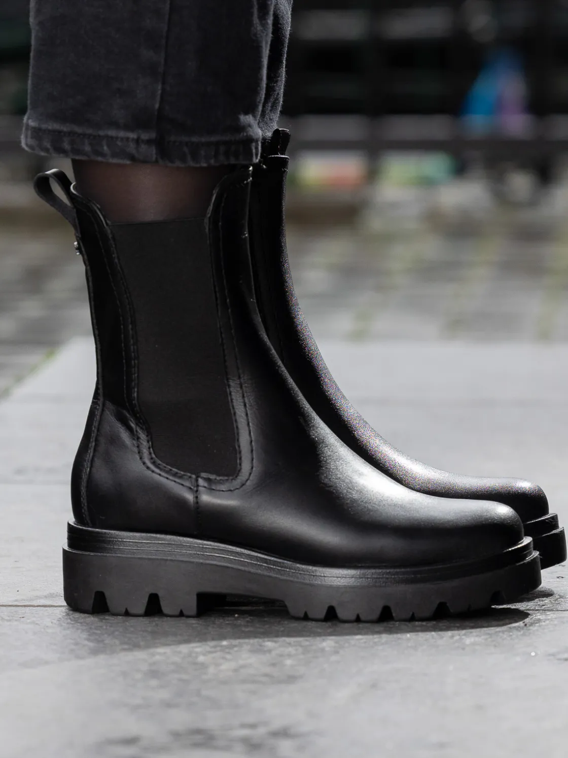 castro_leather_chelsea_bl_7.webp Roberto Rosso Skoletter Og Boots>Castro Leather Chelsea Black