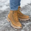 Roberto Rosso Vintersko | Skoletter Og Boots>Combat Leather Boot Warm Tan