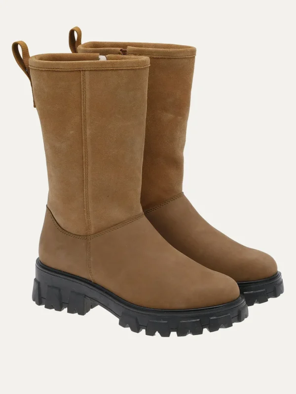 Roberto Rosso Vintersko | Skoletter Og Boots>Combat Leather Vinterstøvel Camel