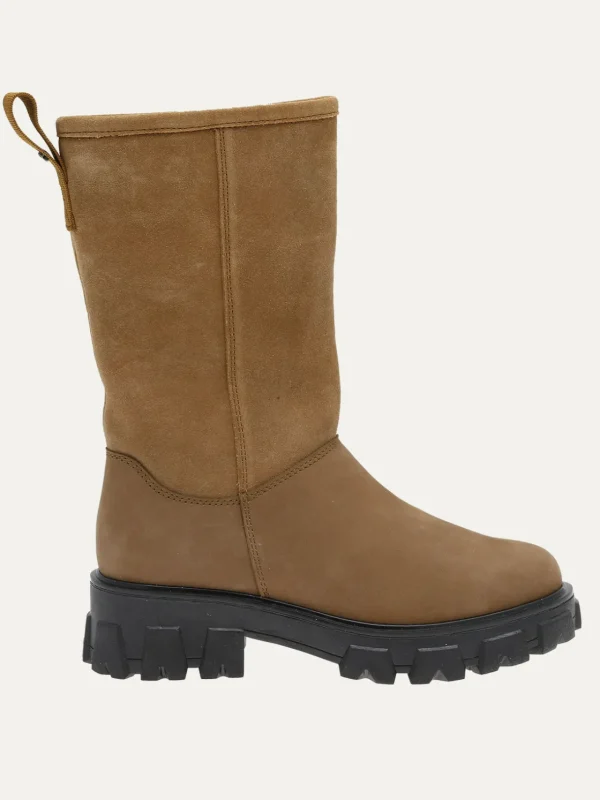 Roberto Rosso Vintersko | Skoletter Og Boots>Combat Leather Vinterstøvel Camel
