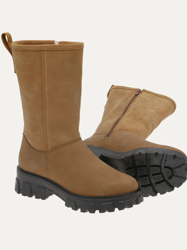 Roberto Rosso Vintersko | Skoletter Og Boots>Combat Leather Vinterstøvel Camel