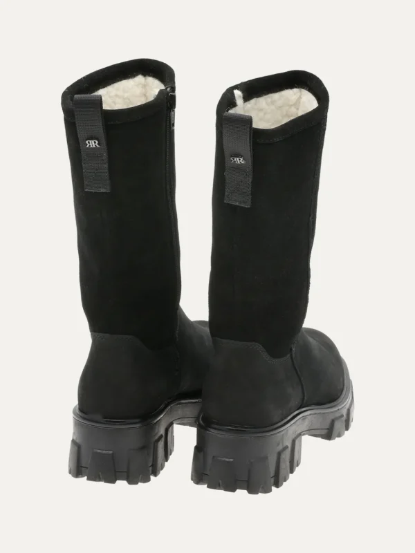 Roberto Rosso Vintersko | Skoletter Og Boots>Combat Leather Vinterstøvel Black