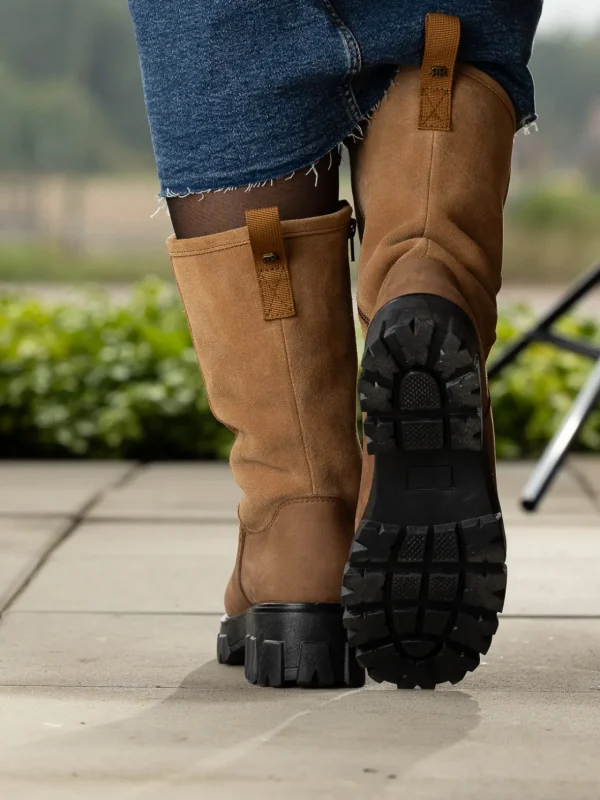 Roberto Rosso Vintersko | Skoletter Og Boots>Combat Leather Vinterstøvel Camel