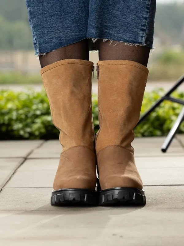 Roberto Rosso Vintersko | Skoletter Og Boots>Combat Leather Vinterstøvel Camel
