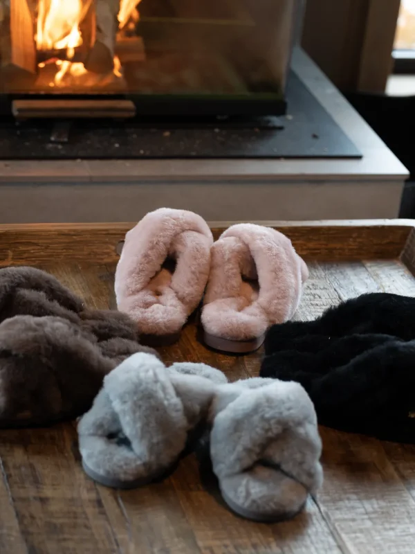 Roberto Rosso Tøfler>Crossy Sheepskin Brown