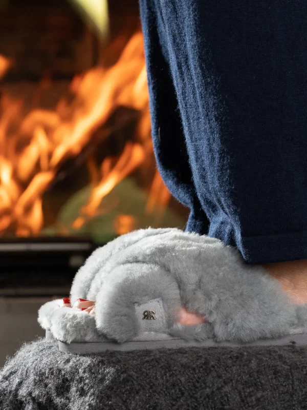 Roberto Rosso Tøfler>Crossy Sheepskin Grey