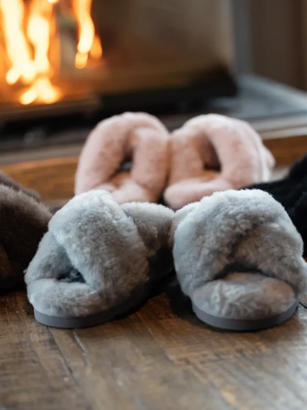 Roberto Rosso Tøfler>Crossy Sheepskin Grey