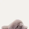 Roberto Rosso Tøfler>Crossy Sheepskin Pink