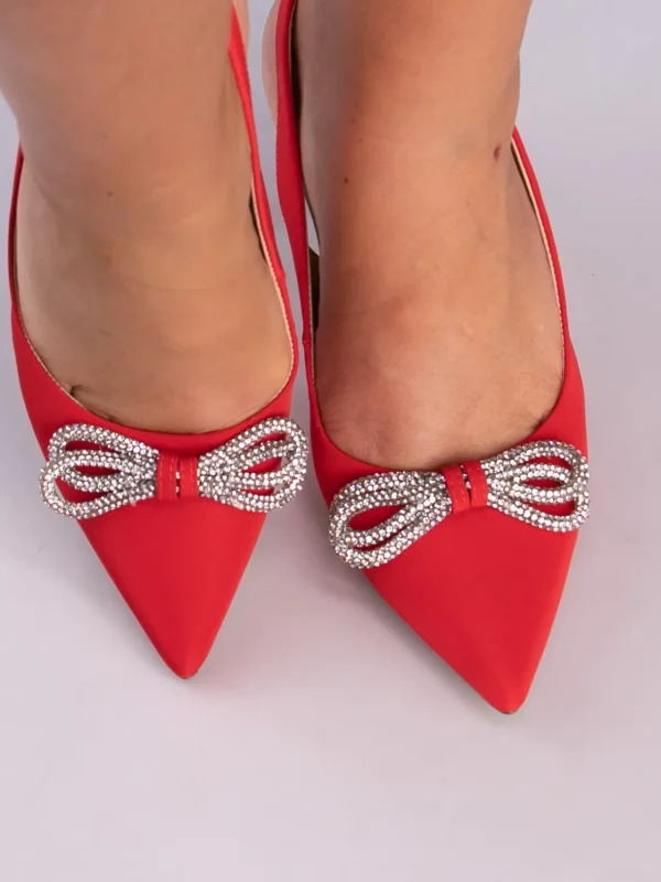 Roberto Rosso Pensko>Dester Satin Red Pumps