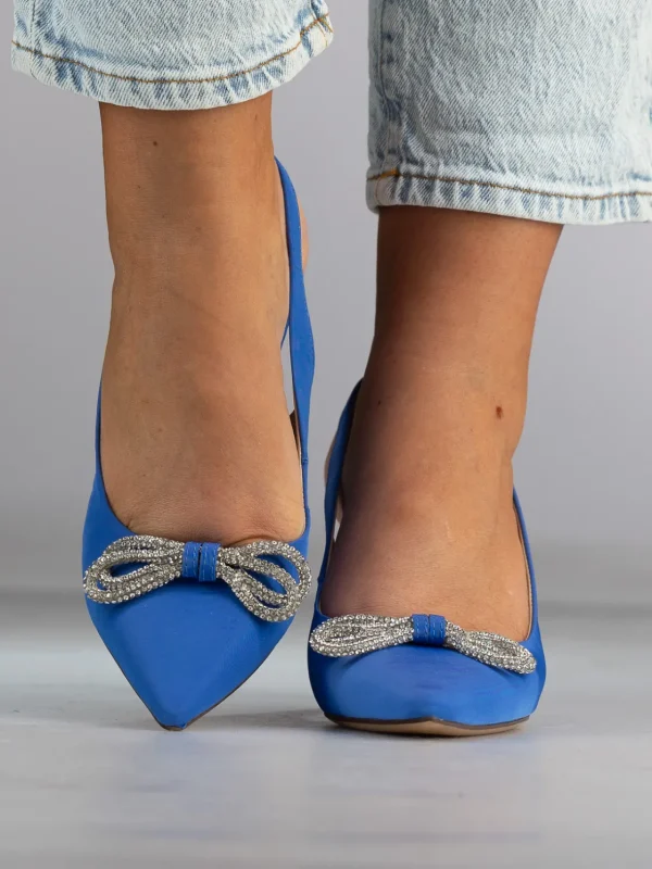 Roberto Rosso Pensko>Dester Satin Turquoise Pumps