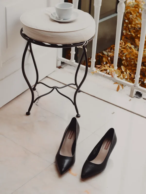 Roberto Rosso Pensko>Falerone Classic Leather Black Pumps