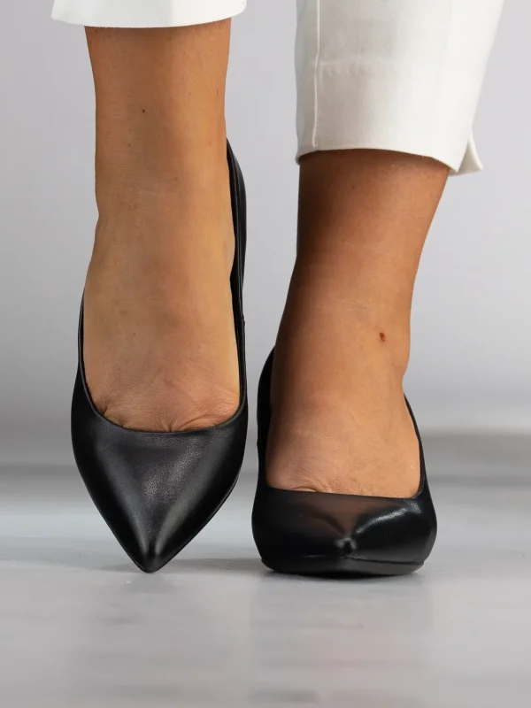 Roberto Rosso Pensko>Falerone Classic Leather Black Pumps