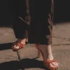 Roberto Rosso Pensko>Fiola Orange Høyhælte Pumps