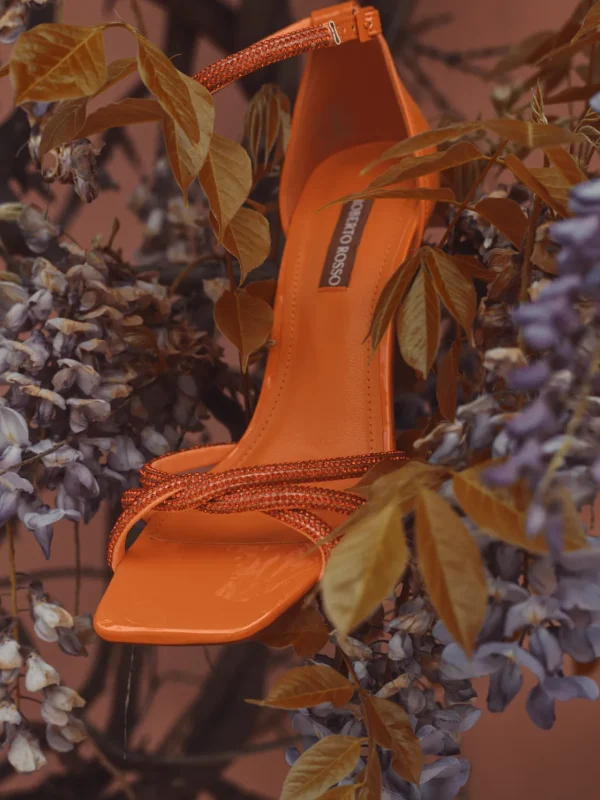 Roberto Rosso Pensko>Fiola Orange Høyhælte Pumps