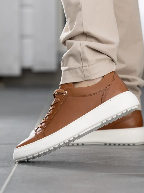 Gregers Sneakers>– Avenue Light Leather Cognac