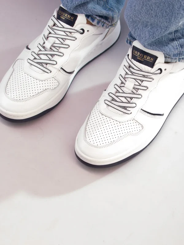 Gregers Sneakers>– Clay Leather White Blue
