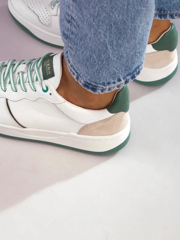 Gregers Sneakers>– Clay Leather White Green