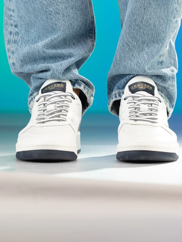 Gregers Sneakers>– Clay Leather White Blue