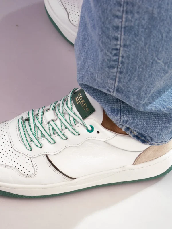 Gregers Sneakers>– Clay Leather White Green