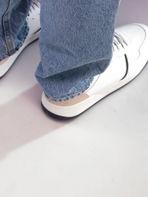 Gregers Sneakers>– Clay Leather White Blue