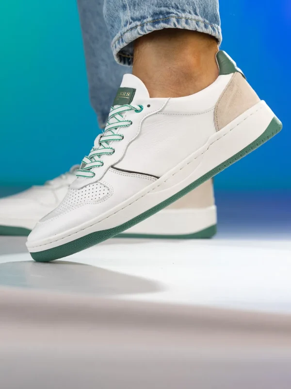 Gregers Sneakers>– Clay Leather White Green