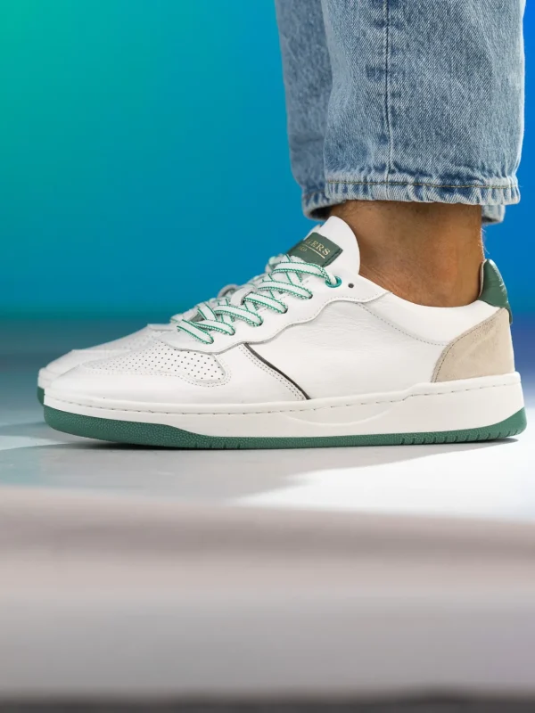 Gregers Sneakers>– Clay Leather White Green
