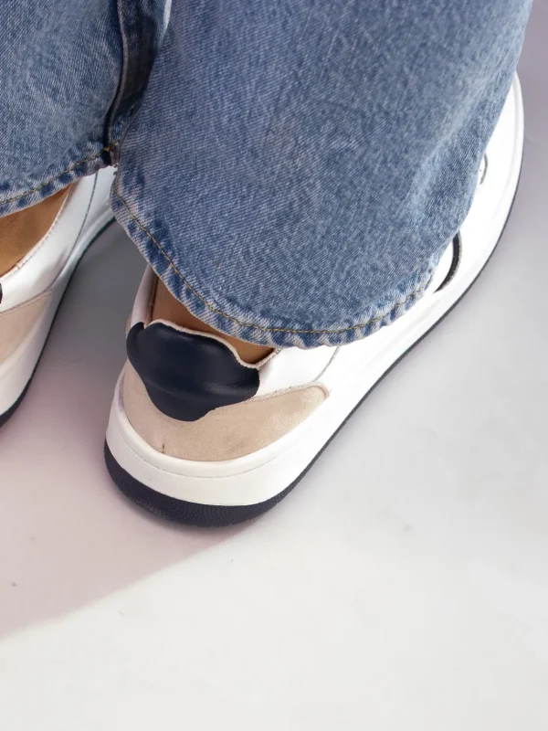 Gregers Sneakers>– Clay Leather White Blue