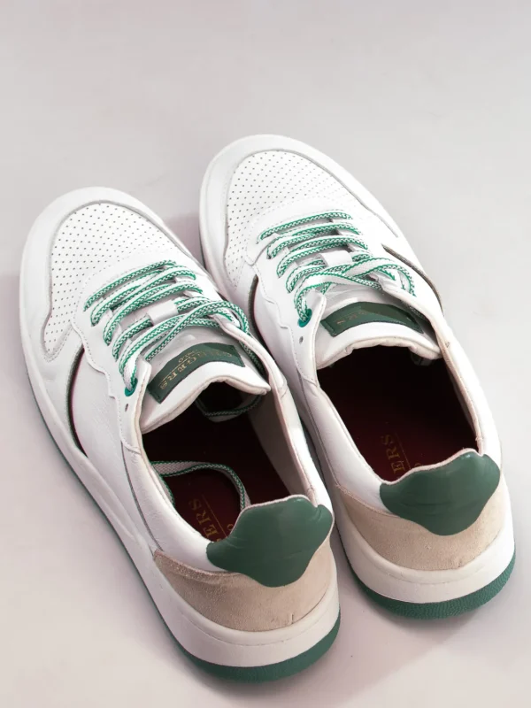 Gregers Sneakers>– Clay Leather White Green
