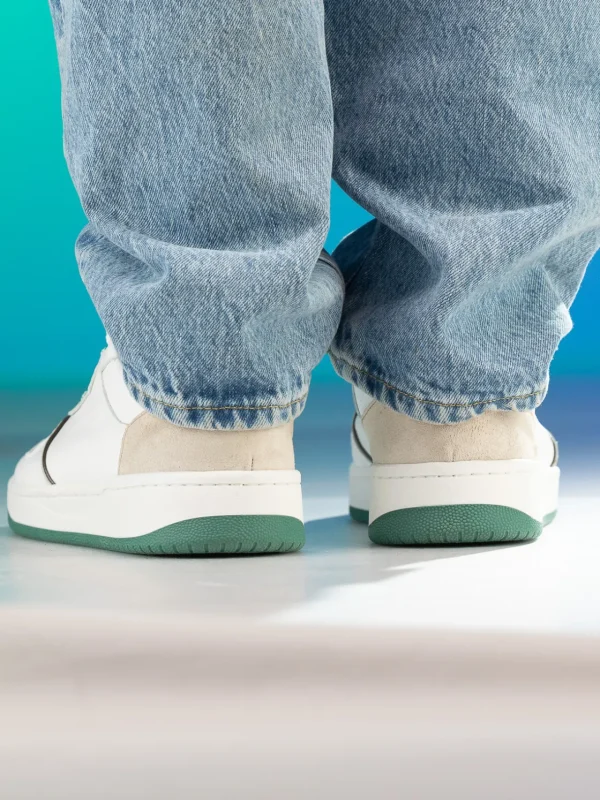 Gregers Sneakers>– Clay Leather White Green