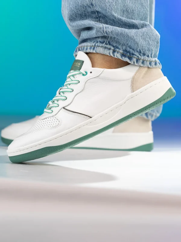 Gregers Sneakers>– Clay Leather White Green