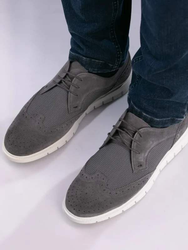 Gregers Pensko>– Sport Brogue Grey Mesh
