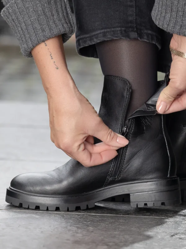 Jean Paul Skoletter Og Boots>– Cosson Leather Black