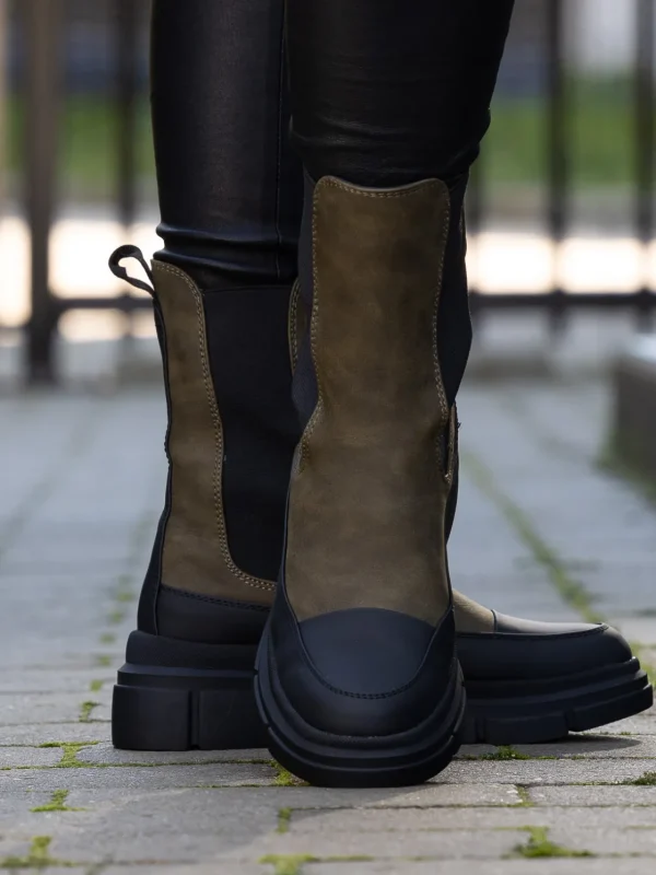 Jean Paul Skoletter Og Boots>– Gravier Green Black