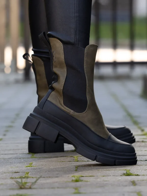 Jean Paul Skoletter Og Boots>– Gravier Green Black