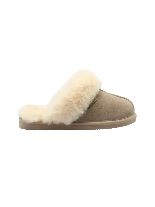 Jean Paul Tøfler>– Pantoufle Sheepskin Feather Grey