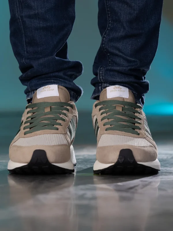 Jean Paul Sneakers>– Tornade Taupe Green