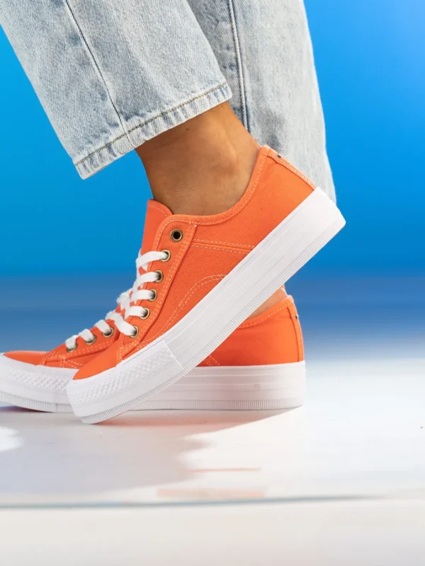 Jean Paul Sneakers>– Voie Mandarin Red