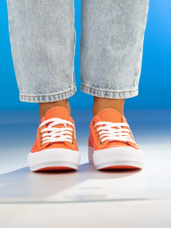 Jean Paul Sneakers>– Voie Mandarin Red