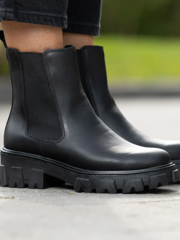 Roberto Rosso Skoletter Og Boots>Leather Combat Chelsea