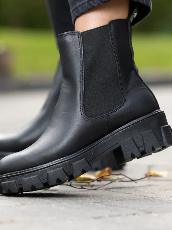 Roberto Rosso Skoletter Og Boots>Leather Combat Chelsea