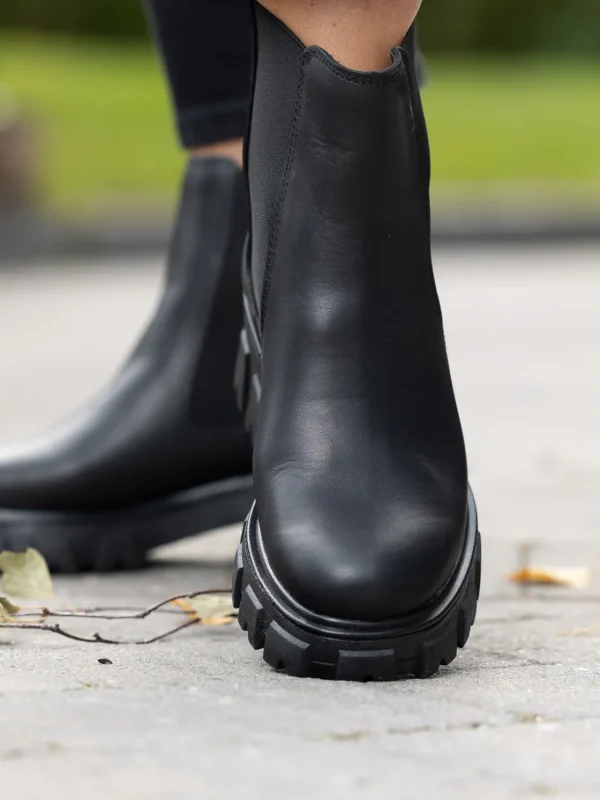 Roberto Rosso Skoletter Og Boots>Leather Combat Chelsea
