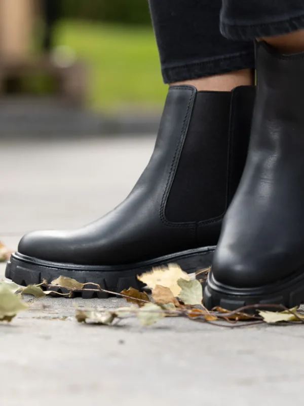 Roberto Rosso Skoletter Og Boots>Leather Combat Chelsea Warm