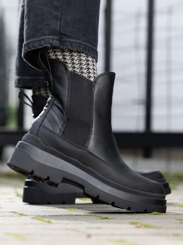 Roberto Rosso Skoletter Og Boots>Lorena Leather Boot Black